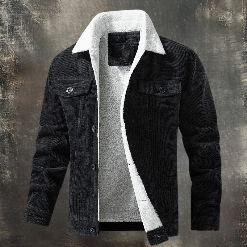 MARIN | Lined Suede Jacket Beige