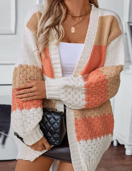 Oversized Strickjacke – Strickpullover Mit Öffnung – Bild 2