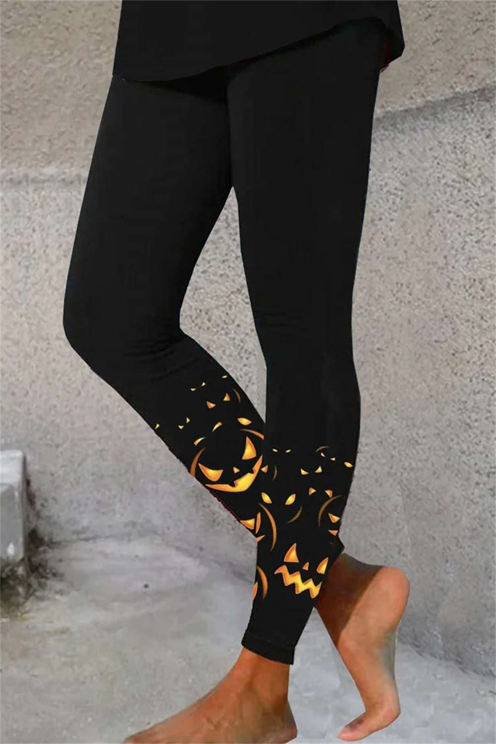 Lily | Leggings mit Kürbismotiv – Produktansicht 1