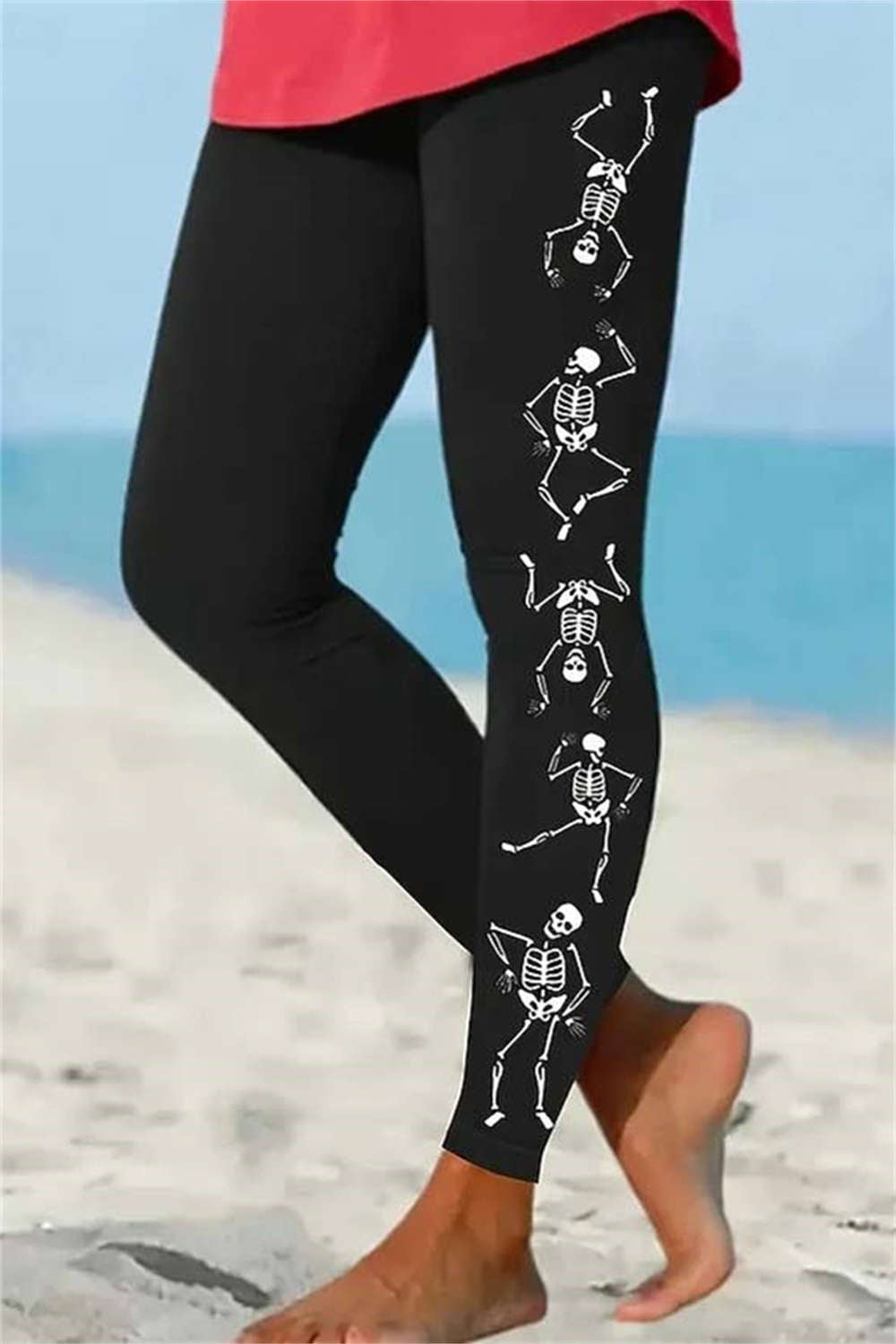 Eloise | Leggings mit Skelettmotiv – Produktansicht 1
