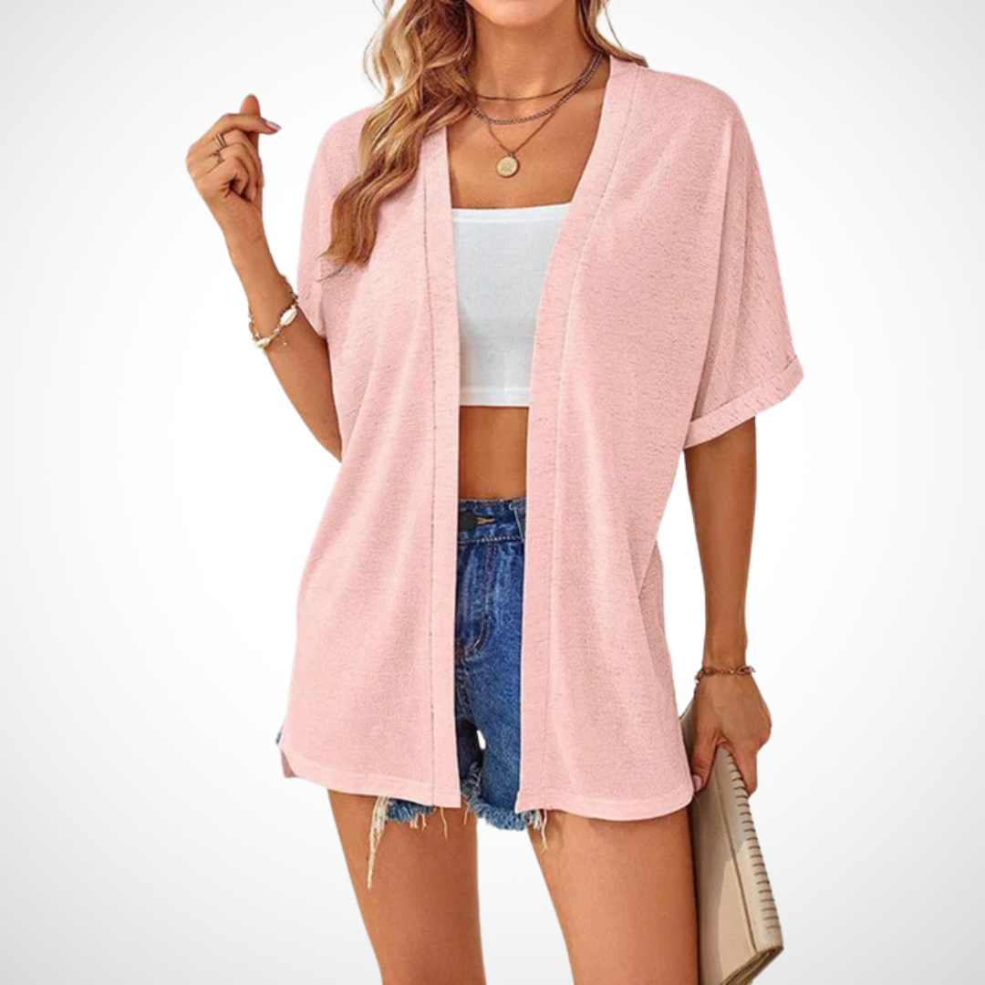 Appolline | Stylish Flowing kurzärmelig Cardigan – Bild 5