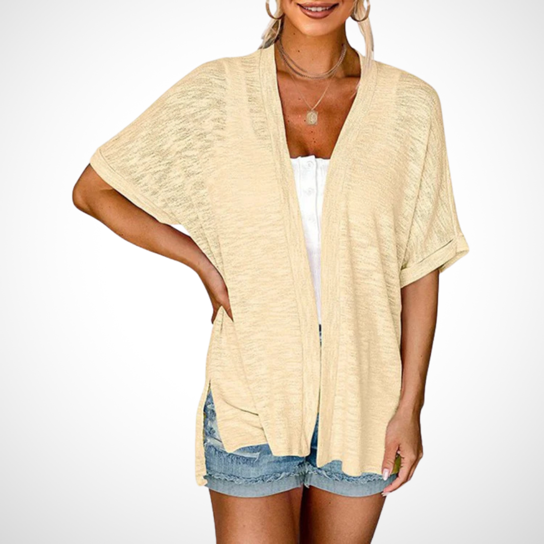 Appolline | Stylish Flowing kurzärmelig Cardigan – Bild 1