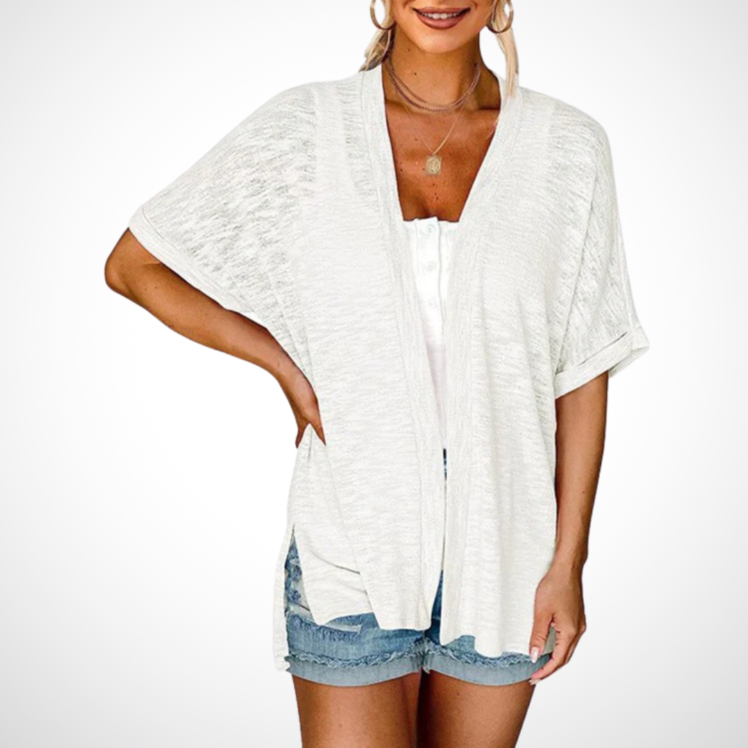 Appolline | Stylish Flowing kurzärmelig Cardigan – Bild 2