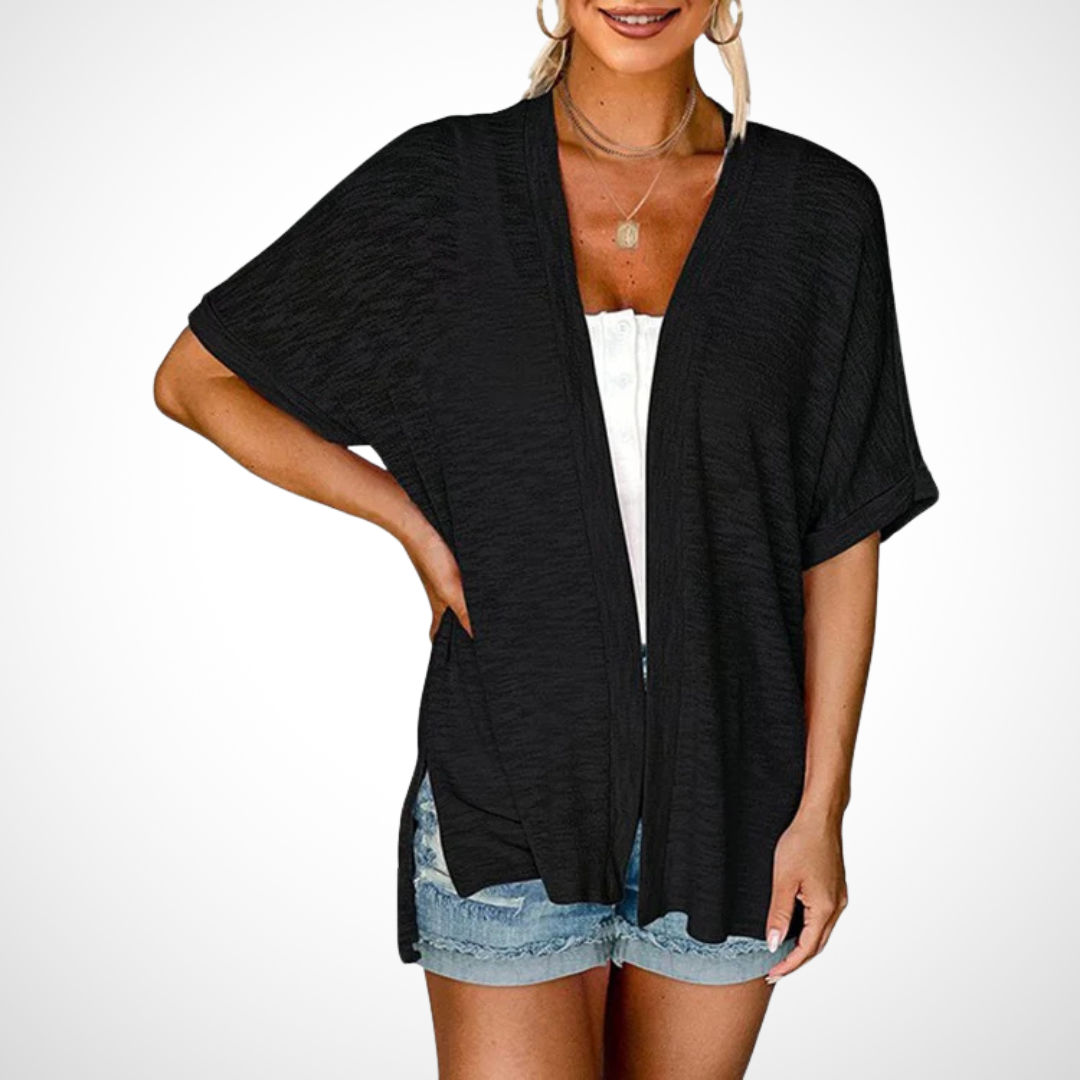 Appolline | Stylish Flowing kurzärmelig Cardigan – Bild 3