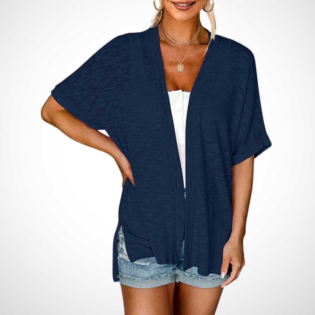 Appolline | Stylish Flowing kurzärmelig Cardigan – Bild 4