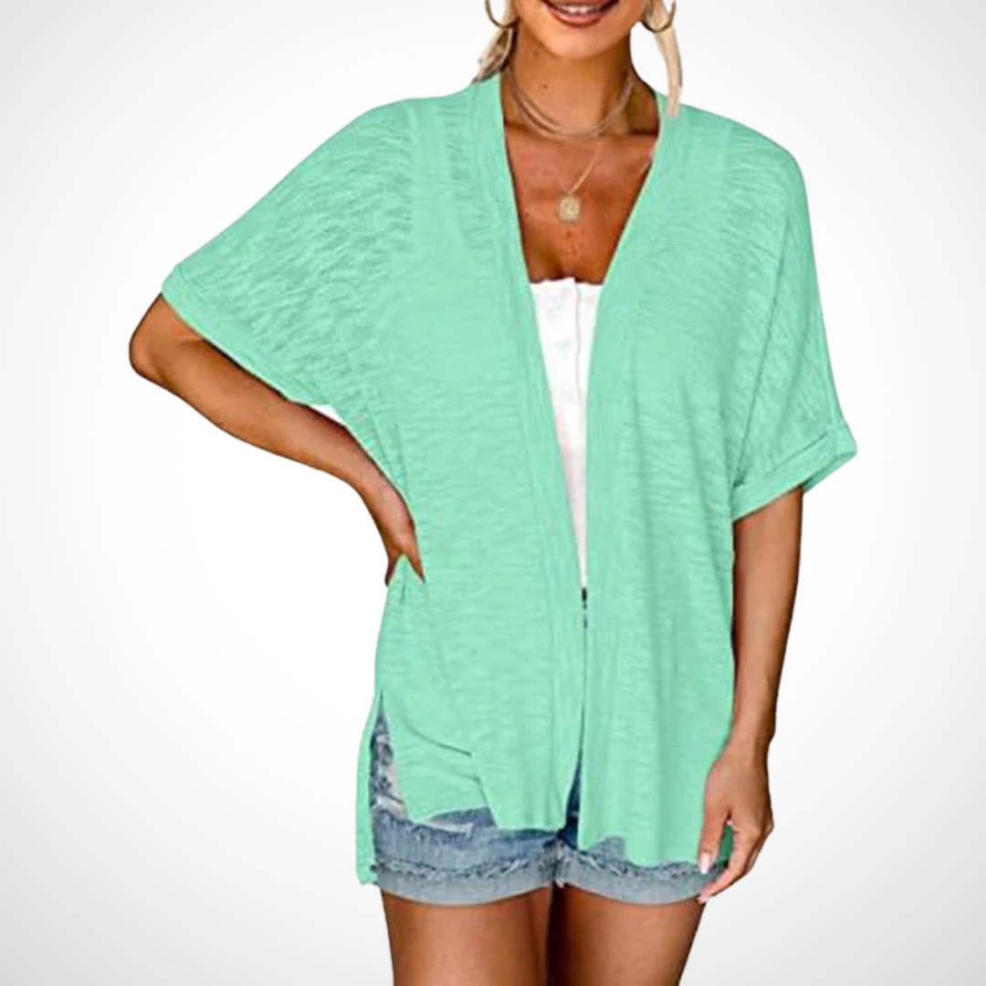 Appolline | Stylish Flowing kurzärmelig Cardigan – Bild 6