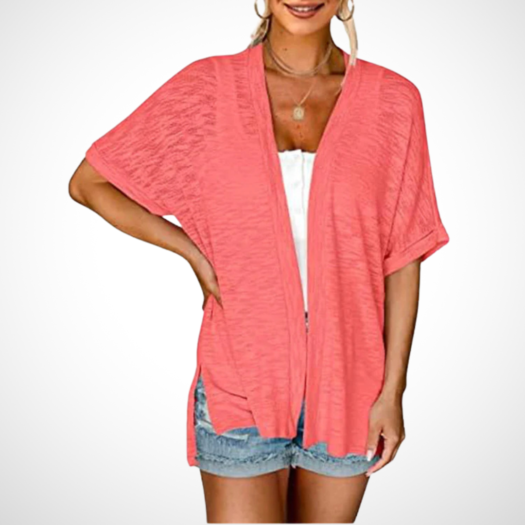 Appolline | Stylish Flowing kurzärmelig Cardigan – Bild 7