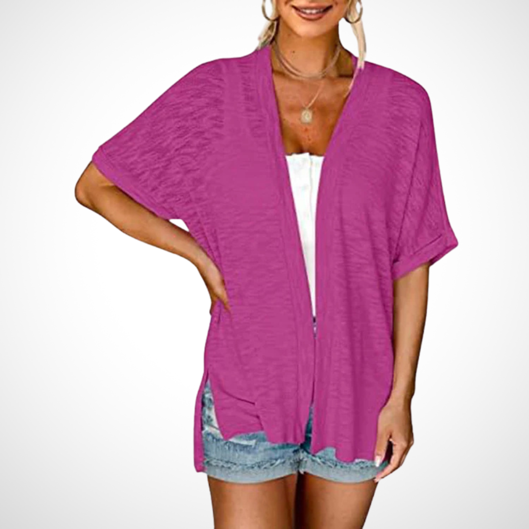 Appolline | Stylish Flowing kurzärmelig Cardigan – Bild 8