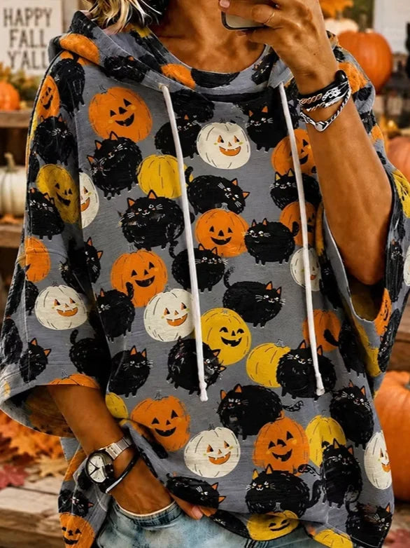 Irene | Hoodie mit Halloween-Motiv – Produktansicht 2