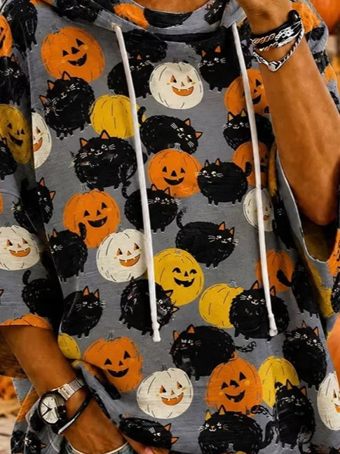 Irene | Hoodie mit Halloween-Motiv – Produktansicht 3