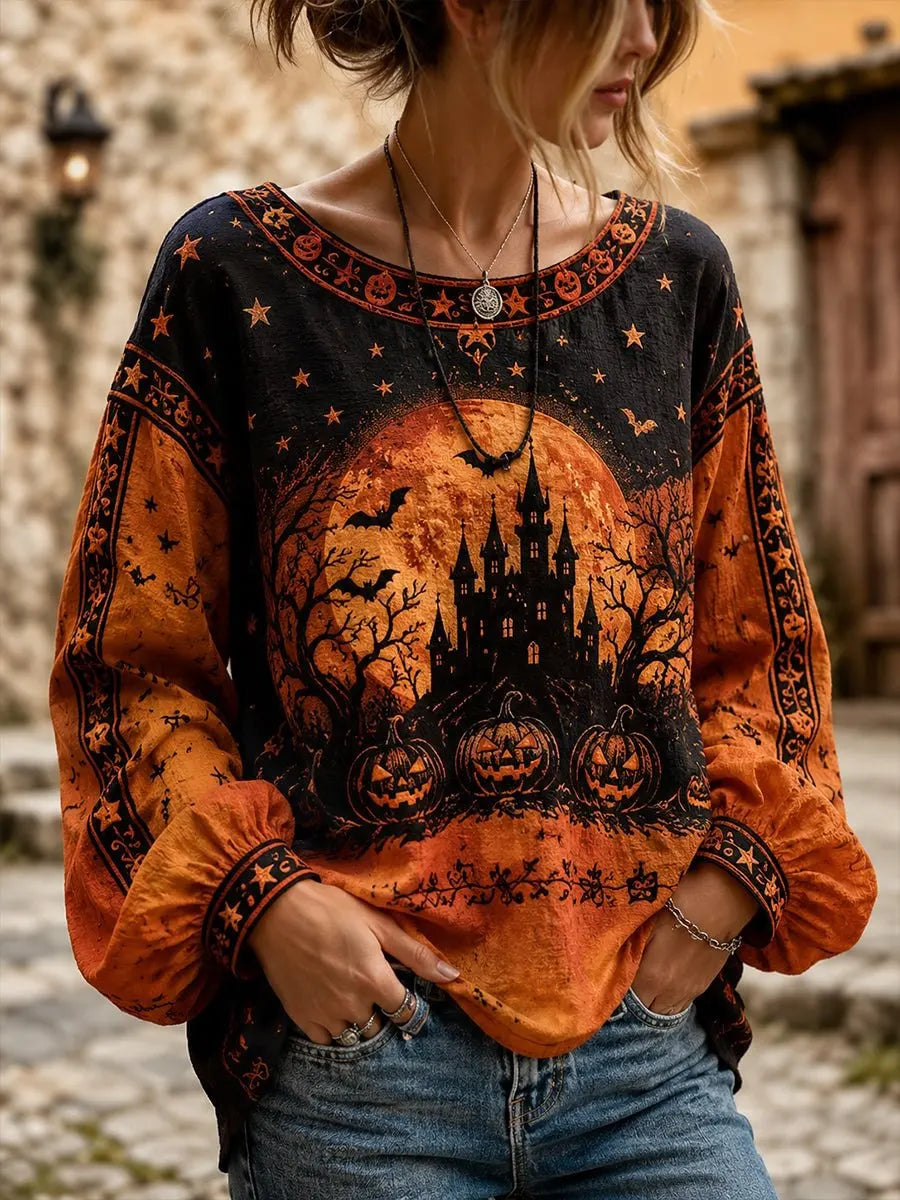 Cecilia | Oberteil mit Halloween-Motiv – Produktansicht 1