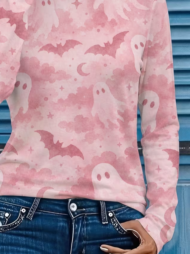 Amara | Langarmshirt mit Halloween-Motiv – Produktansicht 3
