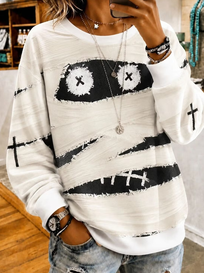 Margot | Sweatshirt mit Halloween-Motiv – Produktansicht 1