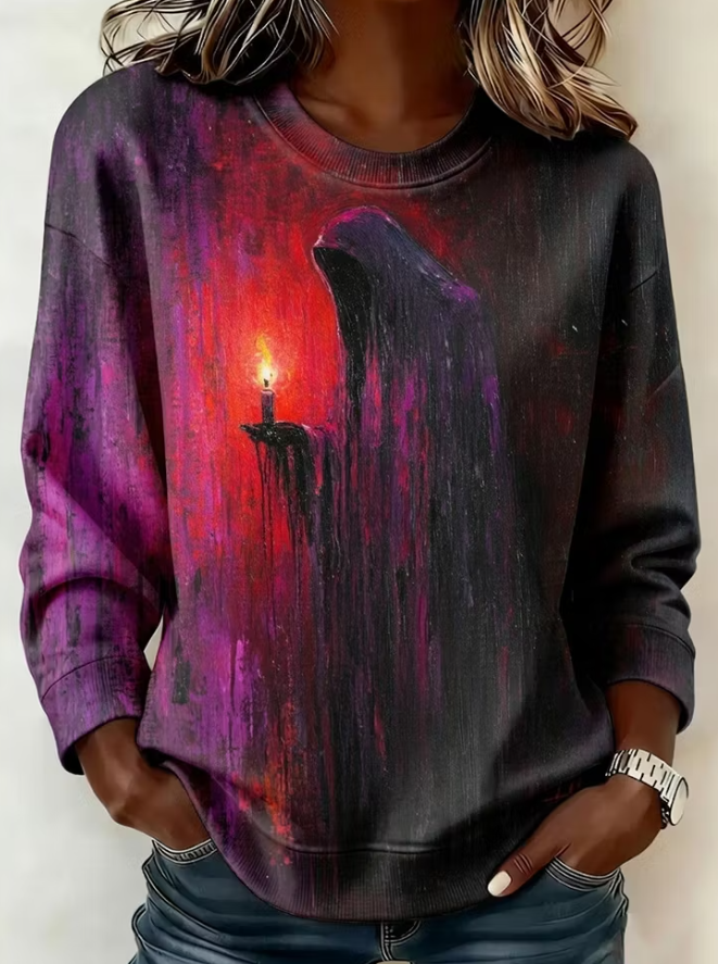 Wren | Sweatshirt mit Geistermotiv – Produktansicht 2