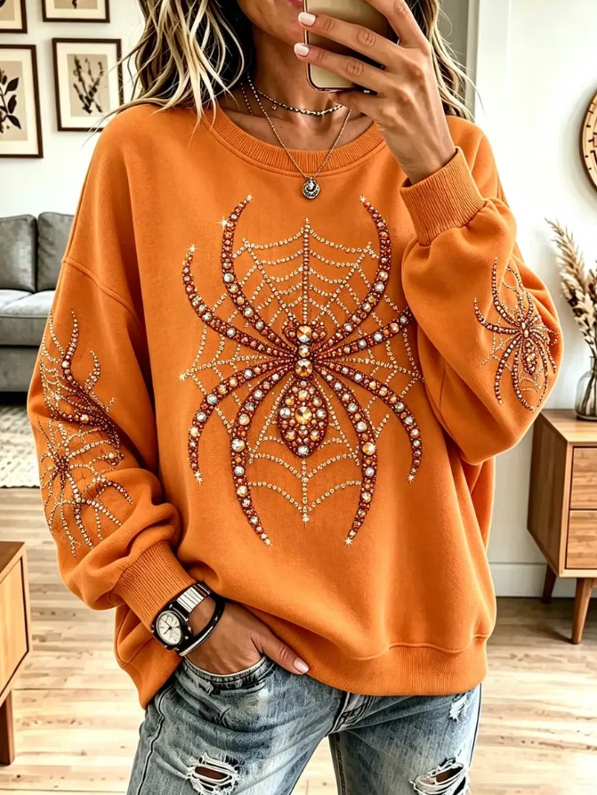 Lilia | Sweatshirt mit Spinnenmotiv – Produktansicht 1