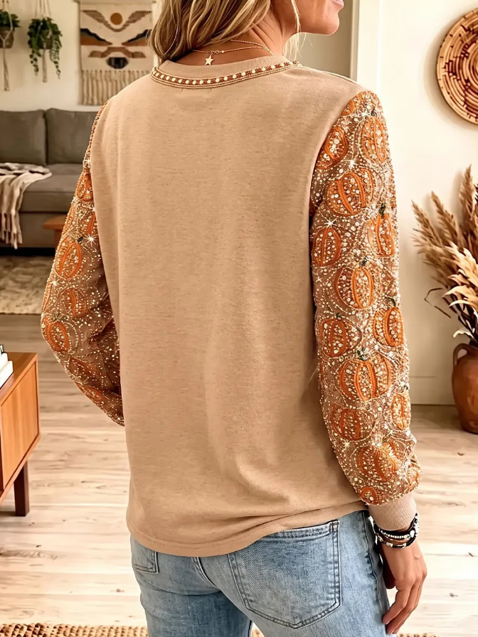 Linda | Sweatshirt mit Halloween-Motiv – Produktansicht 2