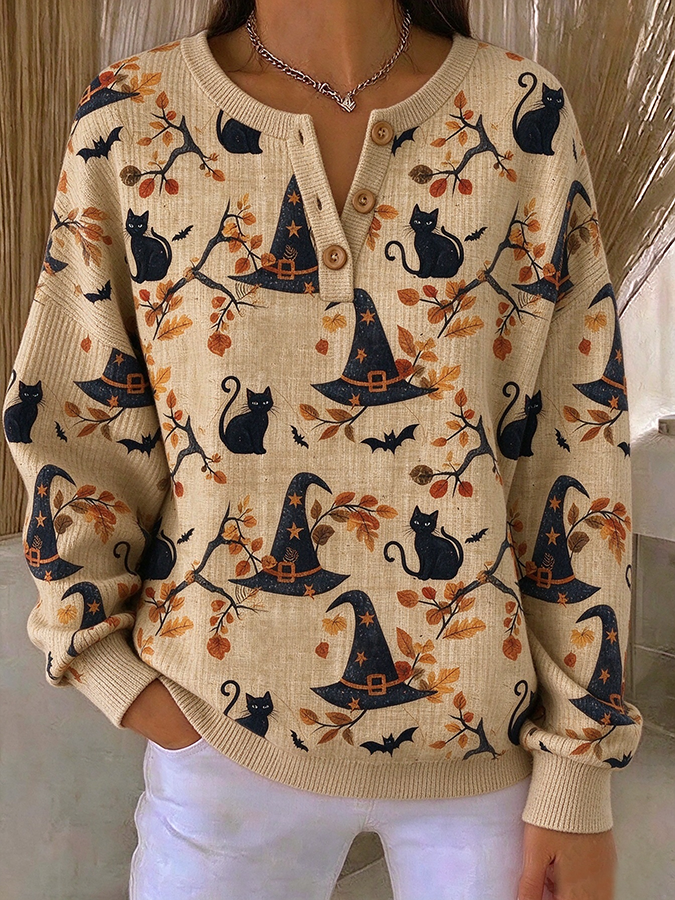 Lucille | Sweatshirt mit Katzenmotiv – Produktansicht 1