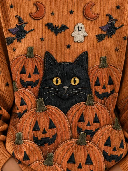 Magdalena | Sweatshirt mit Katzenmotiv – Produktansicht 3