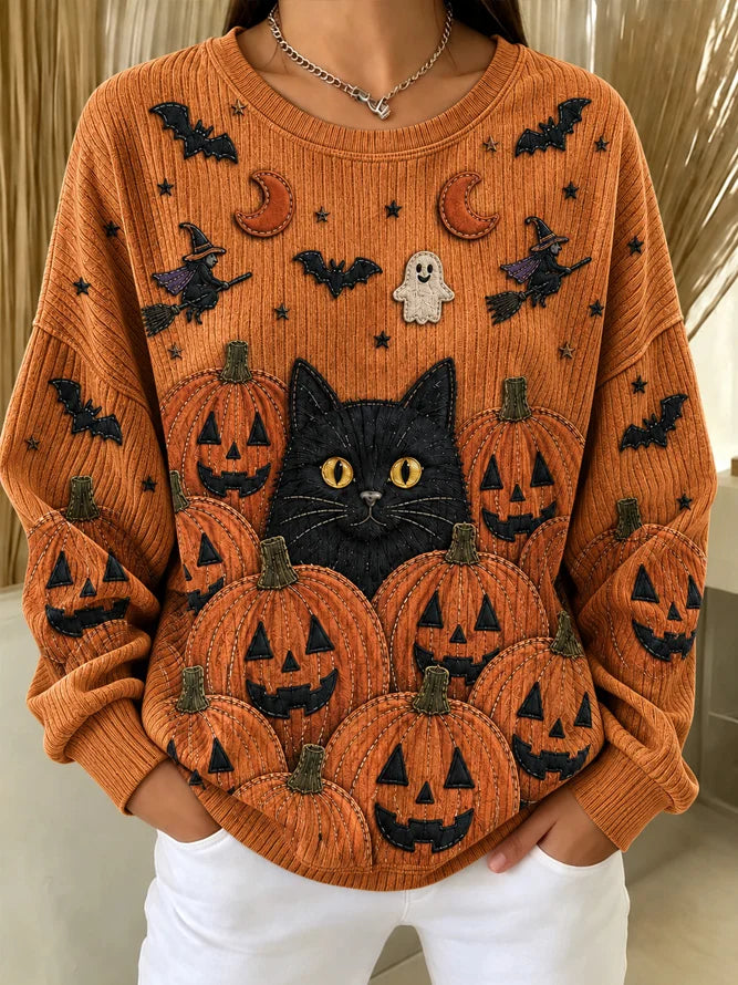 Magdalena | Sweatshirt mit Katzenmotiv – Produktansicht 1