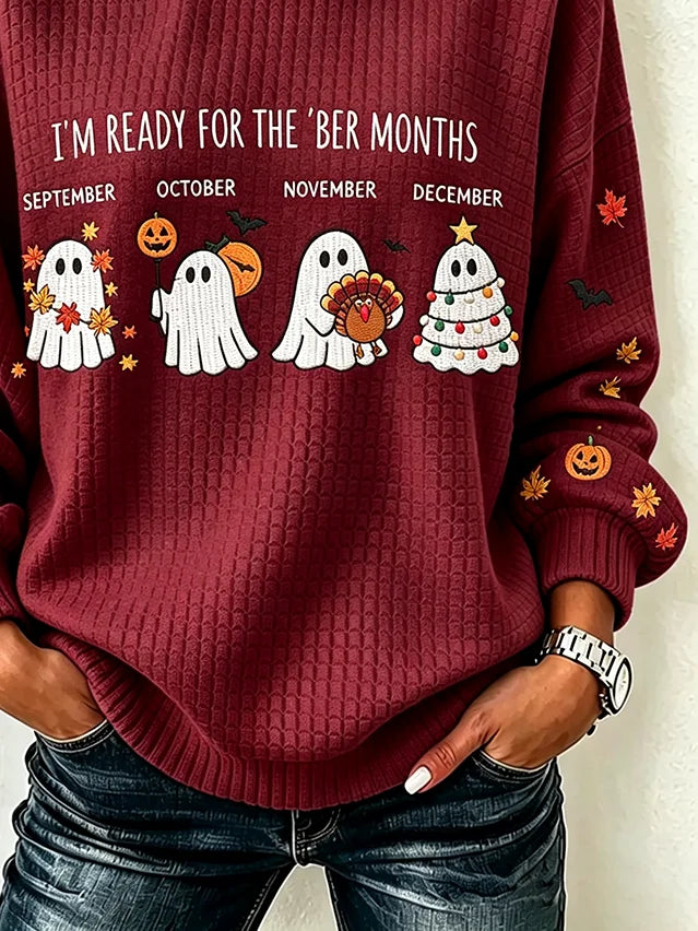 Manuela | Sweatshirt mit Halloween-Motiv – Produktansicht 3