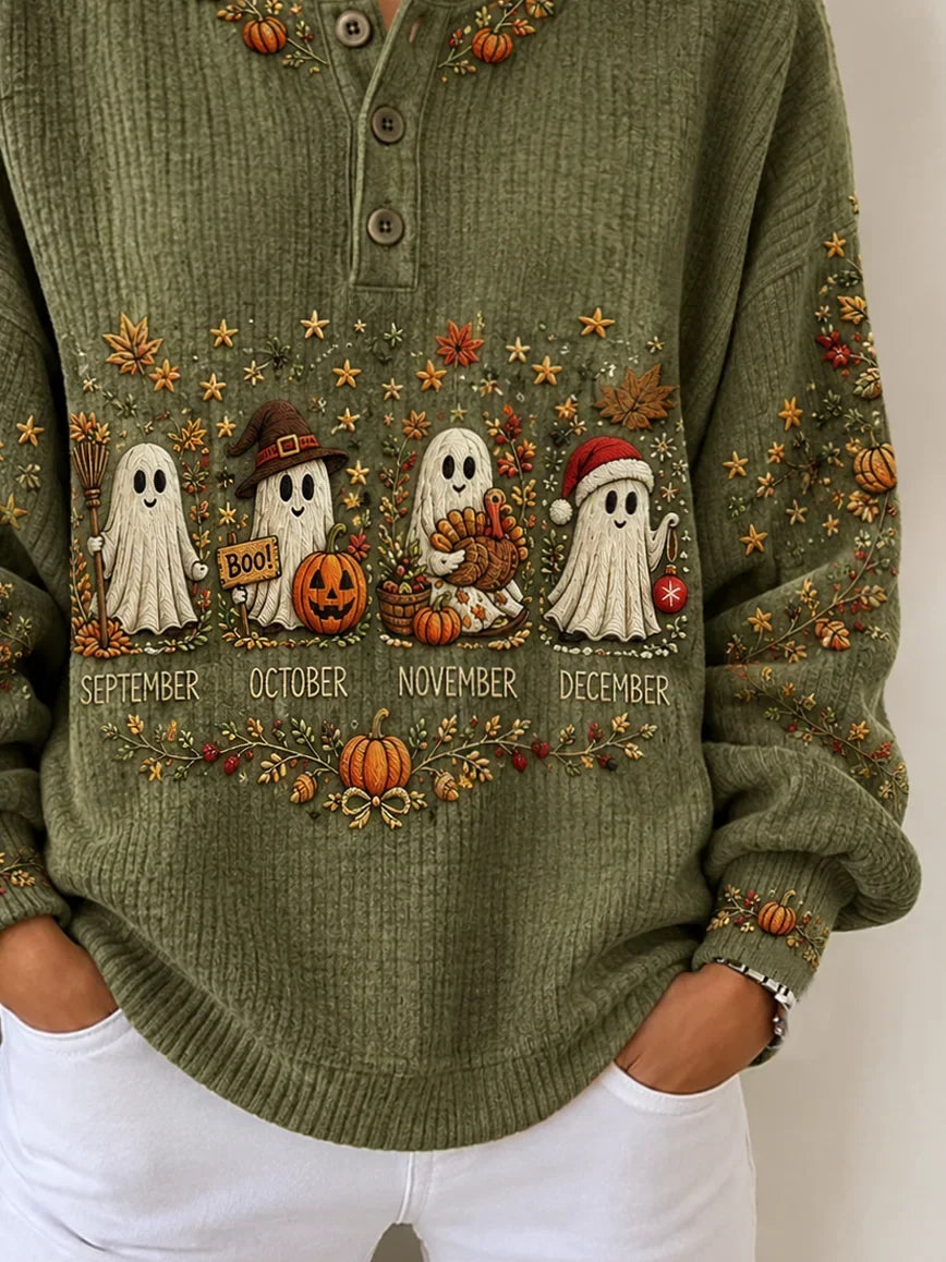 Lorraine | Sweatshirt mit Halloween-Motiv – Produktansicht 3