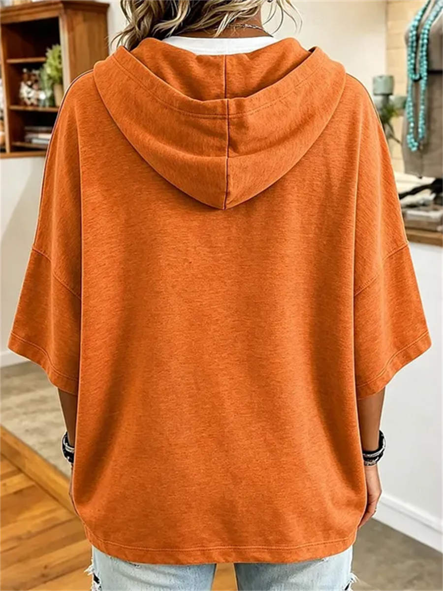 Aria | Hoodie mit Kürbismotiv – Produktansicht 2