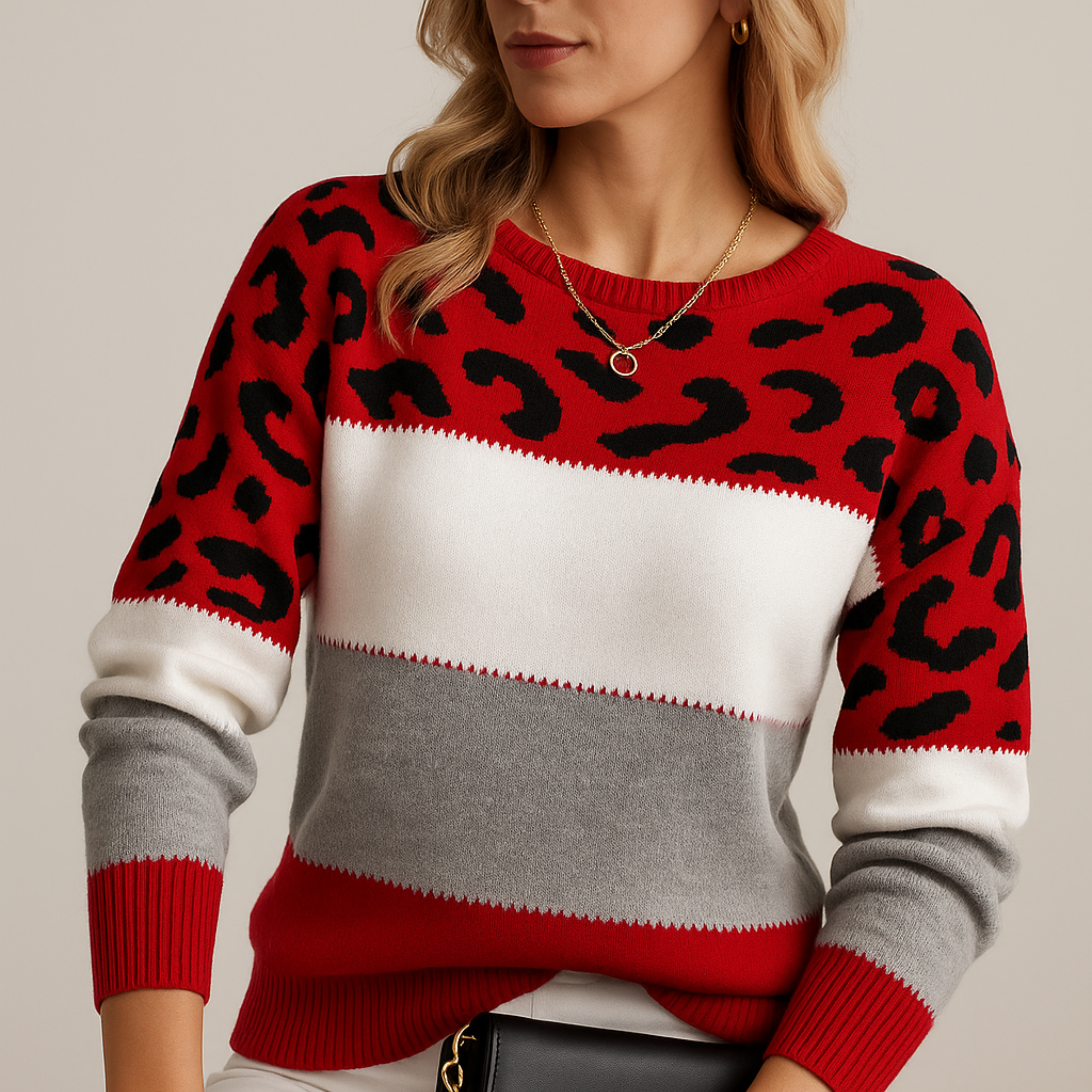 Ana-Gabriela | Leopardenpullover Vielseitige Eleganz