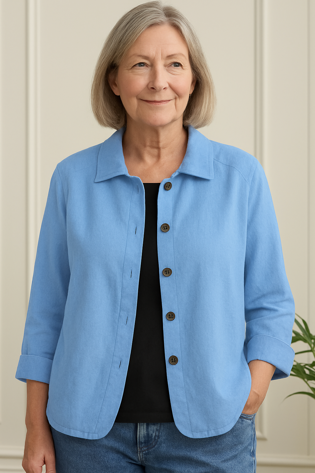 Marilla | Leichter Hemd-Cardigan – Bild 1