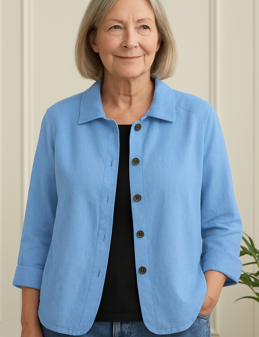 Marilla | Leichter Hemd-Cardigan – Bild 1