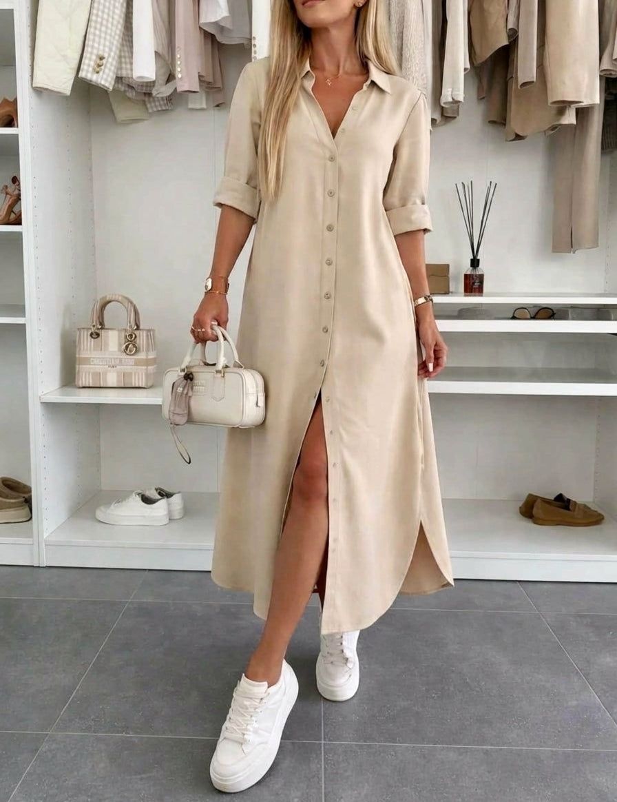 Cerasela | Maxikleid mit fließendem Schnitt