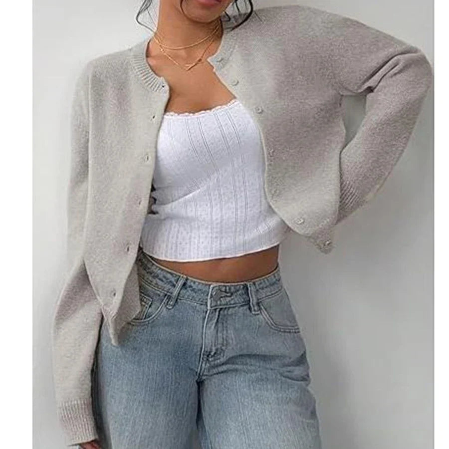 Klassische Strickjacke für Damen