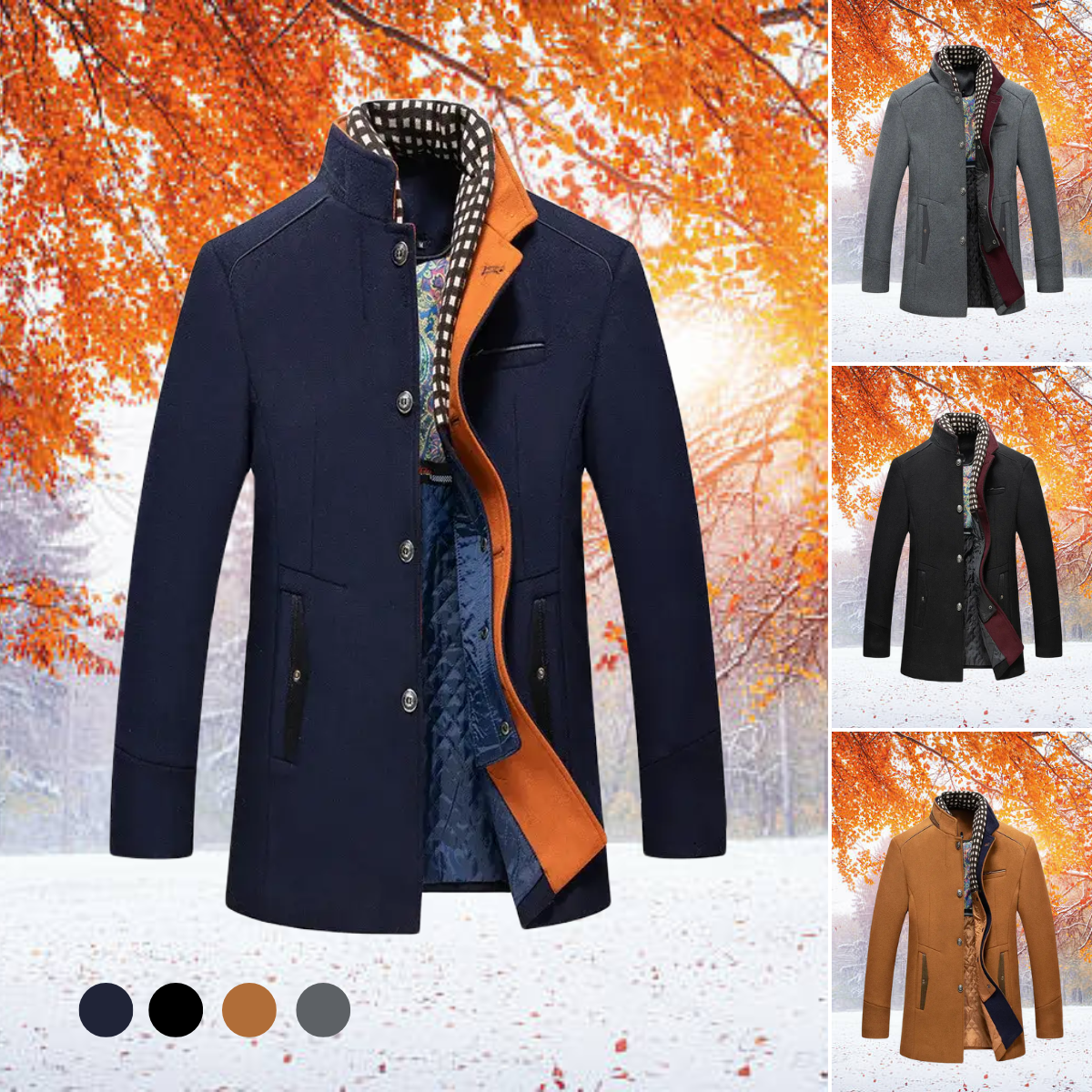 Men's Winter Jacket Schwarz