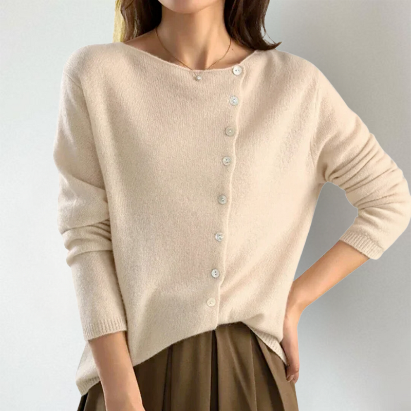 Kate | Cardigan mit asymmetrischer Knopfleiste – Bild 2