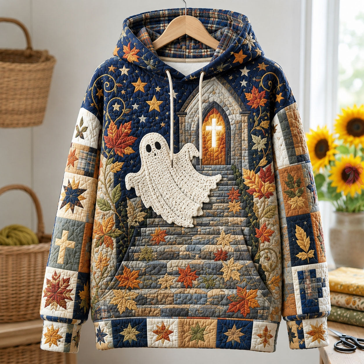 Hoodie mit Geist auf dem Kirchweg – Produktansicht 1