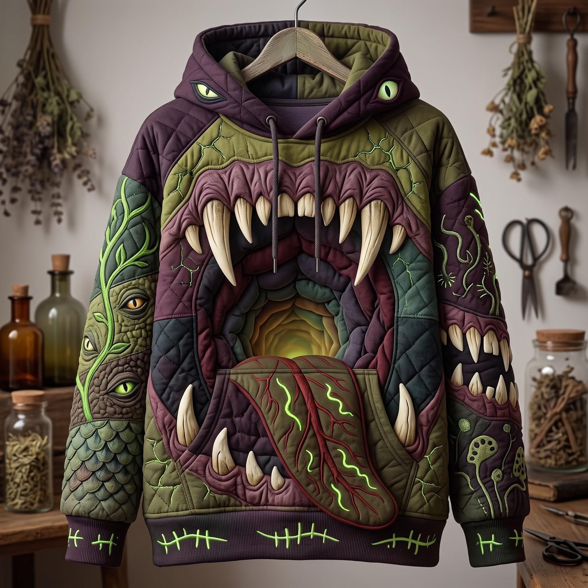 Hoodie mit Sumpfmonster – Produktansicht 1