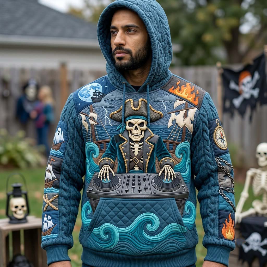 Hoodie mit unheimlichem Meeresmotiv – Produktansicht 1