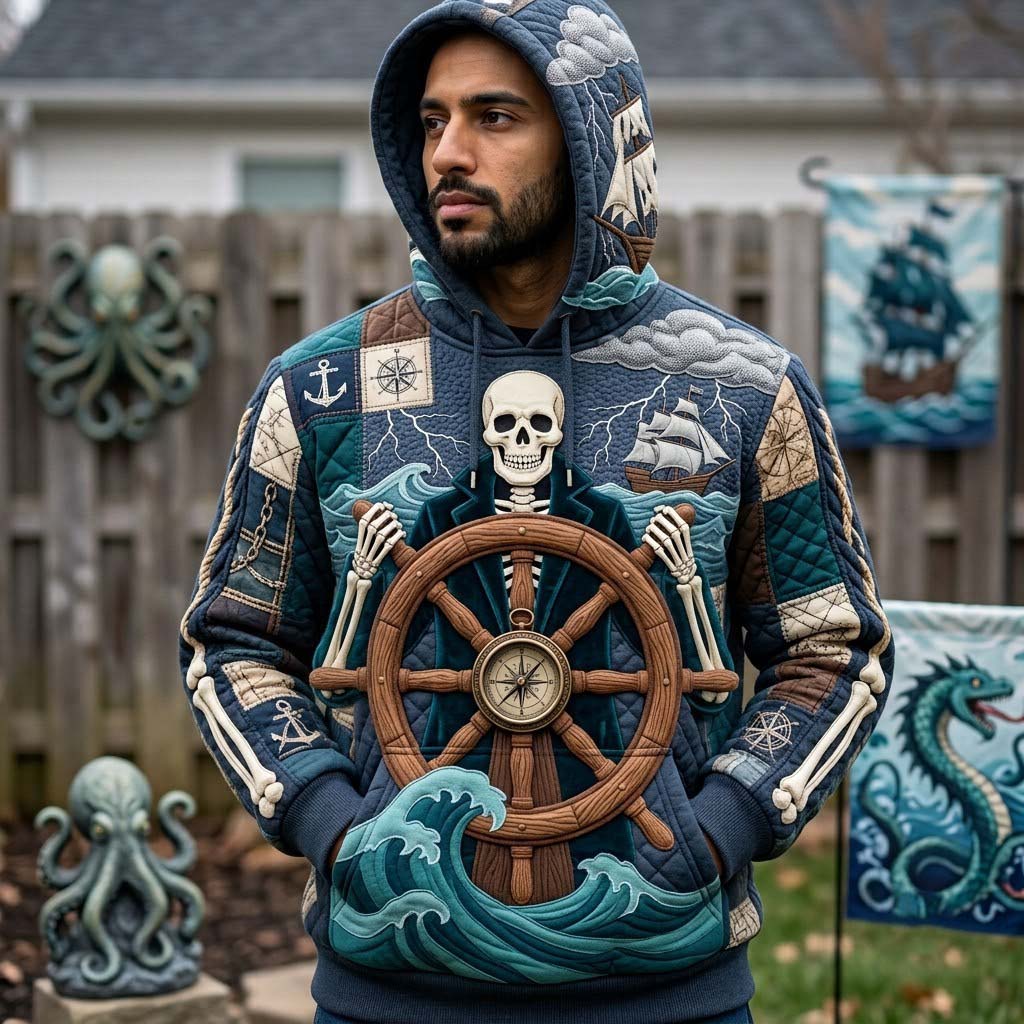 Hoodie mit unheimlichem Meeresmotiv – Produktansicht 1