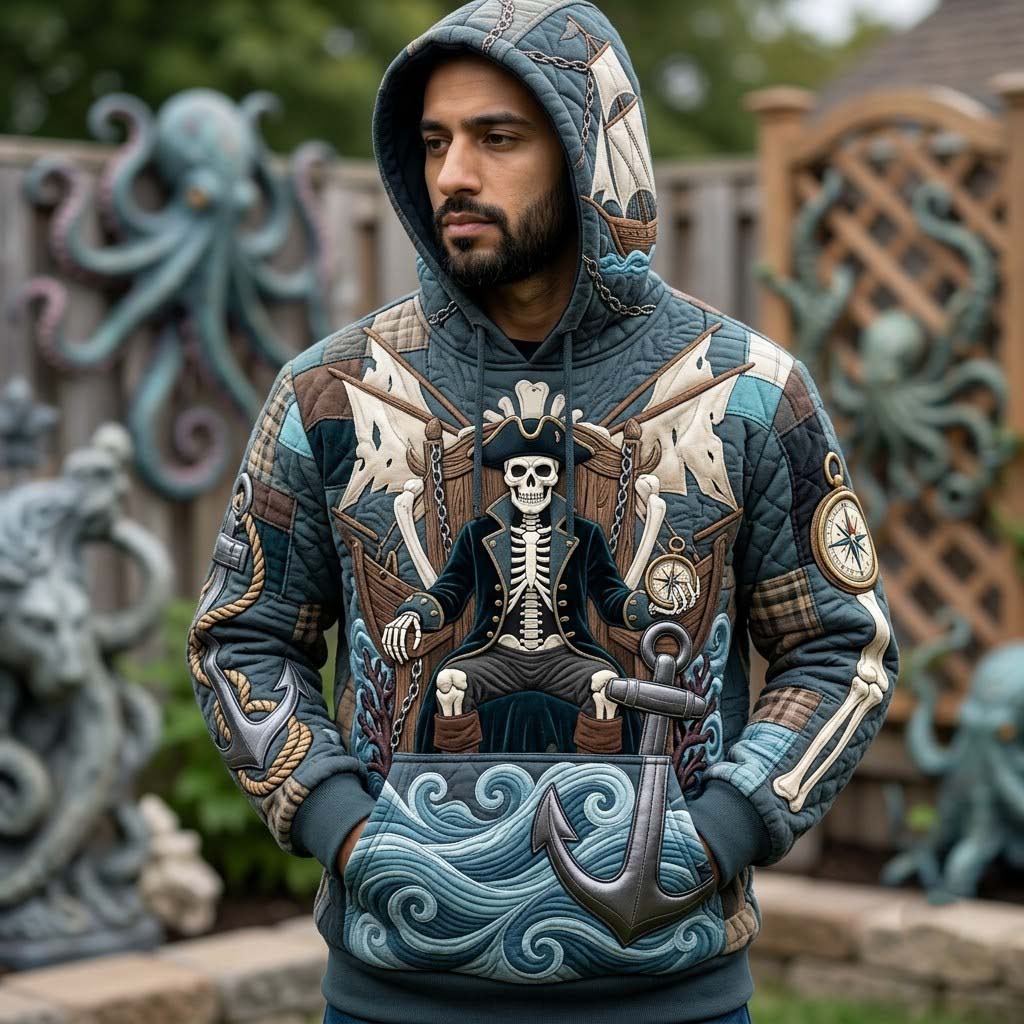 Hoodie mit unheimlichem Meeresmotiv – Produktansicht 1
