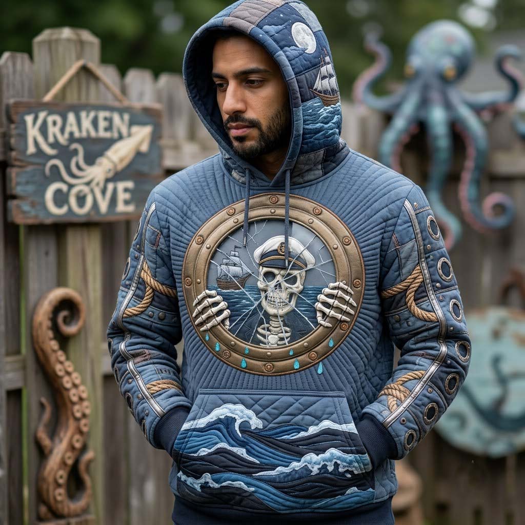 Hoodie mit unheimlichem Meeresmotiv – Produktansicht 1