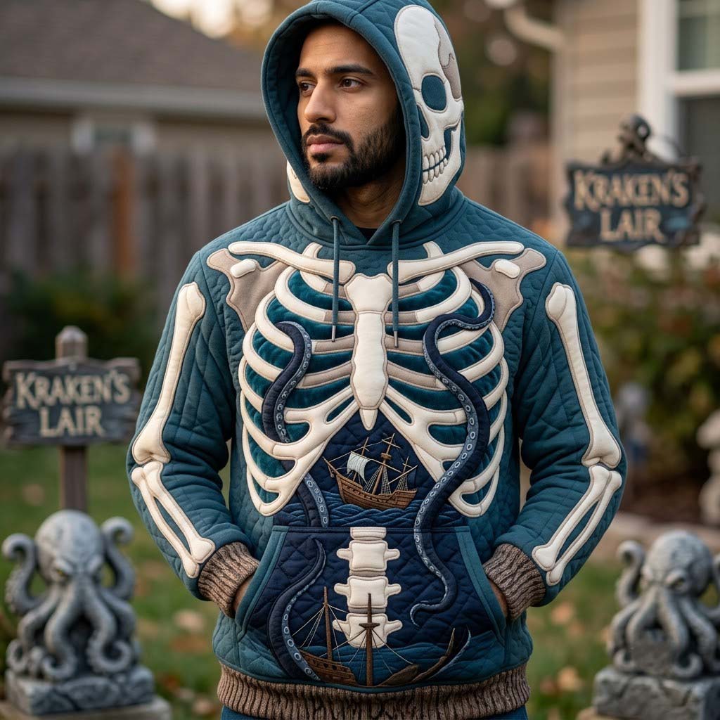 Hoodie mit unheimlichem Meeresmotiv – Produktansicht 1