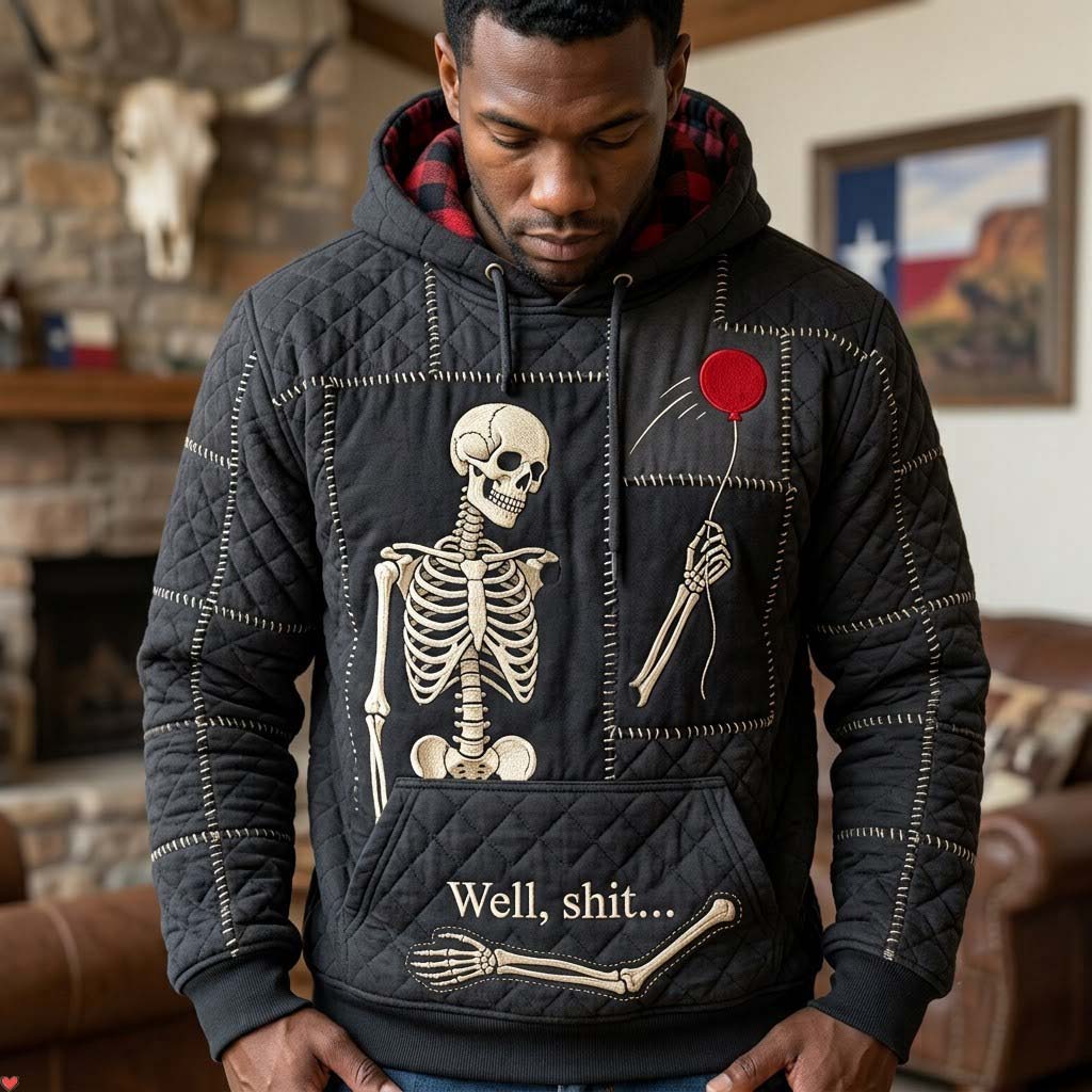 Hoodie mit nächtlichem Skelettmotiv – Produktansicht 1