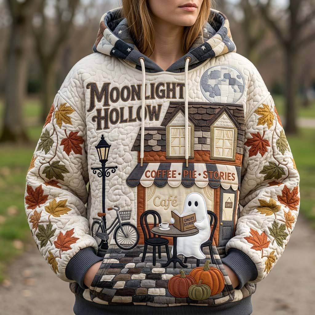 Hoodie mit herbstlichem Motiv – Produktansicht 1