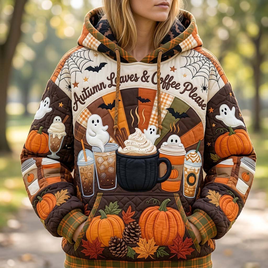 Hoodie mit herbstlichem Motiv – Produktansicht 1