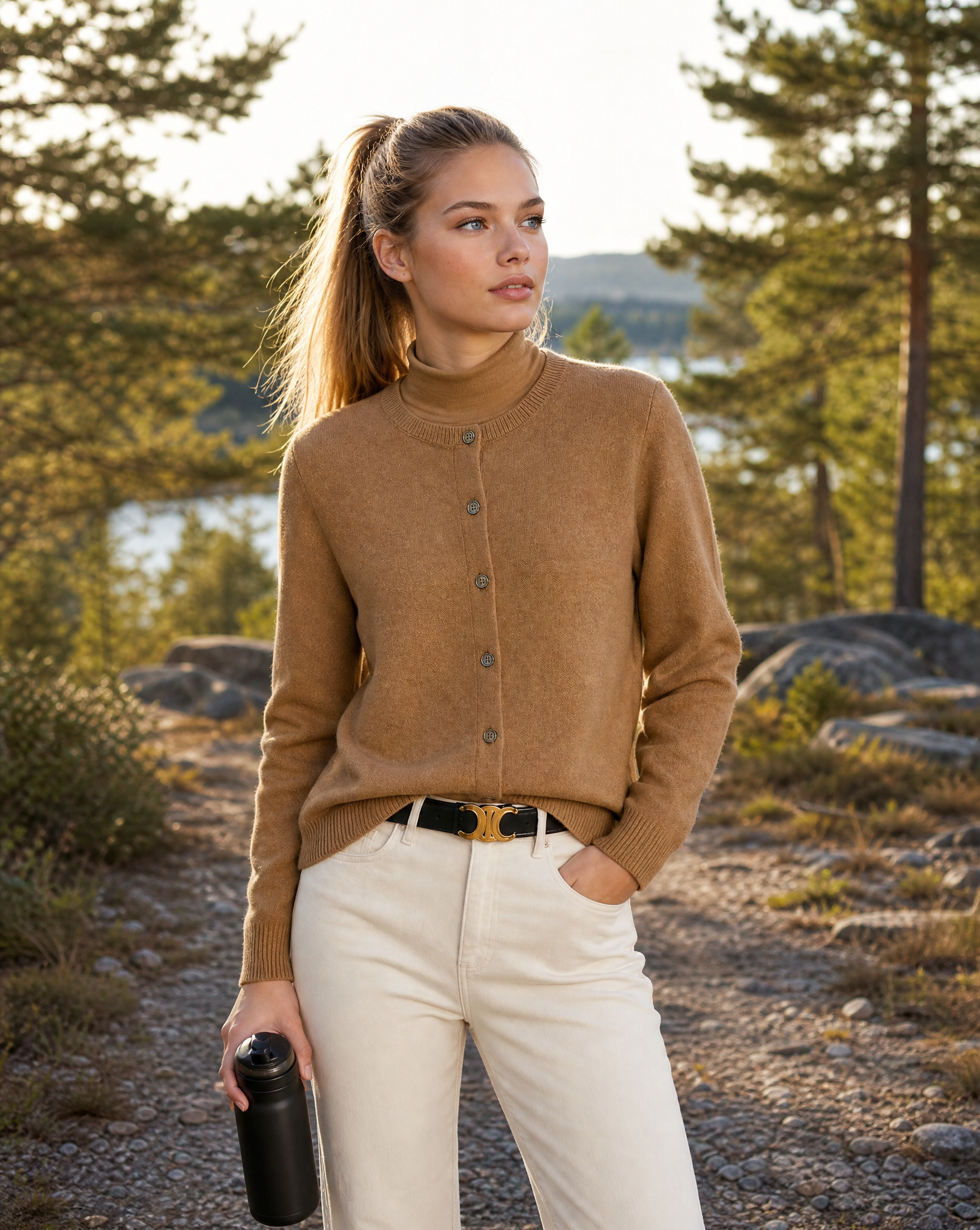 Cardigan mit weichen Knöpfen