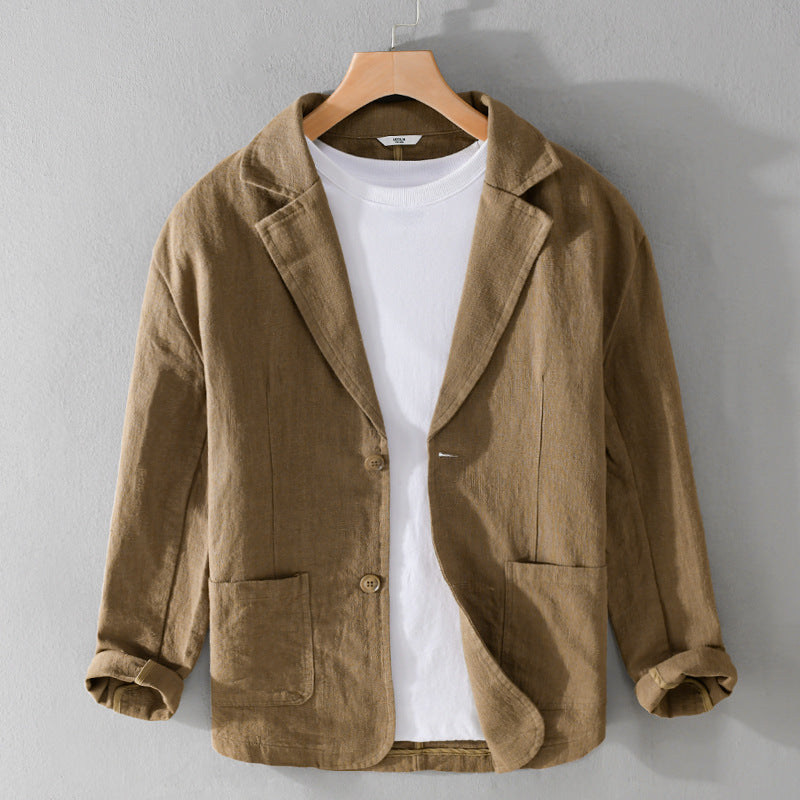 Terraner | Button-Down Blazer with Pockets Beige
