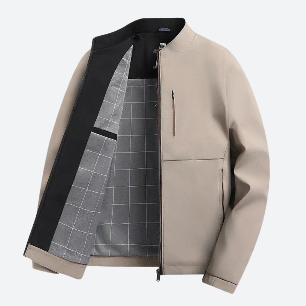 Classic Zip-Up Jacket Dunkelblau