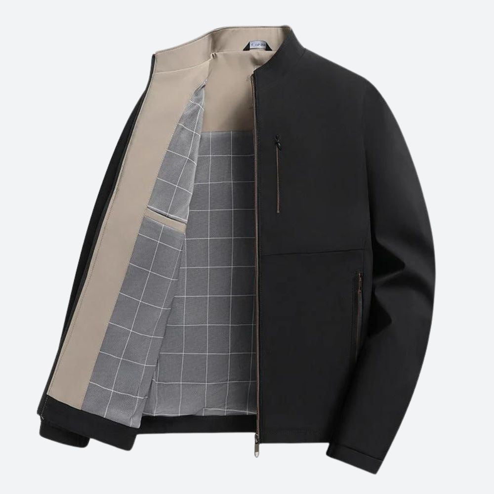 Classic Zip-Up Jacket Dunkelblau
