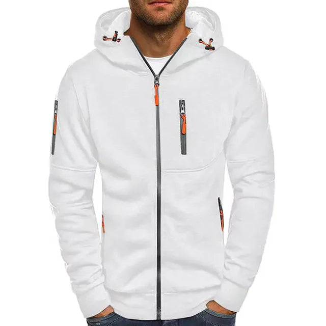 Marco - Stylish Tech-Fleece Jacket for Men Dunkelgrau