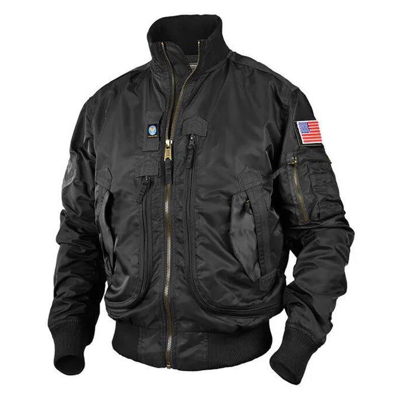 Flieger-Bomberjacke | Thermofutter und Utility-Taschen