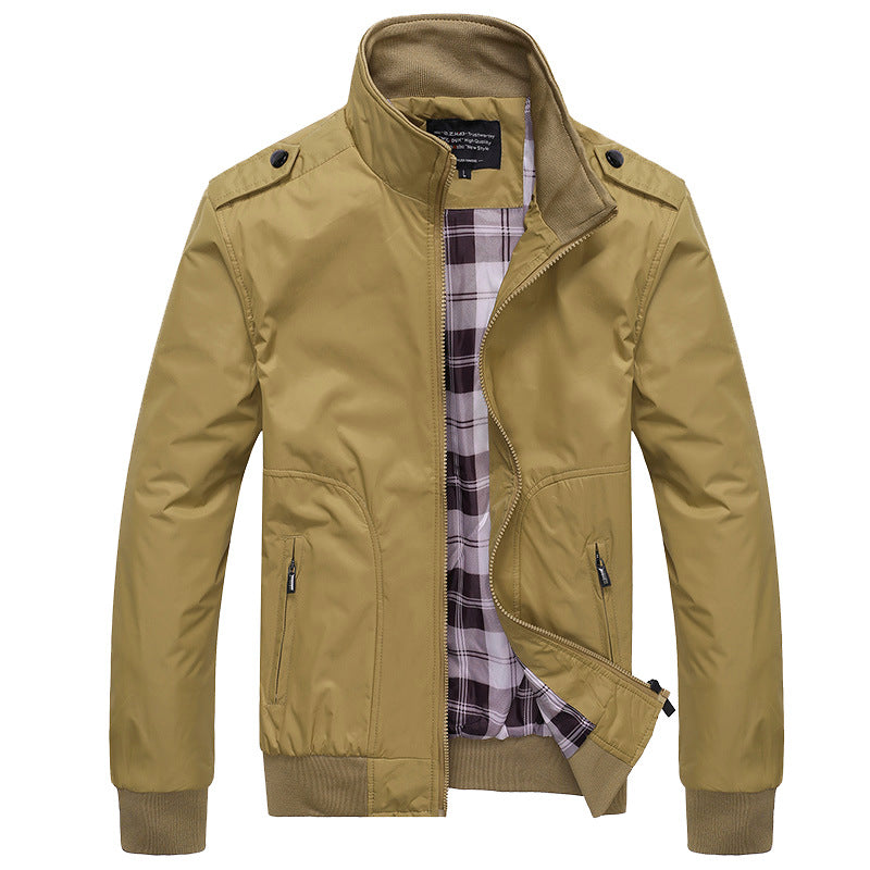 Herren-Komfortjacke | Verstellbarer Kragen und Taschen